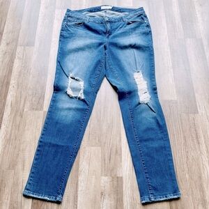 Torrid Distressed Skinny Jeans Size 20 X-Tall, 20XT